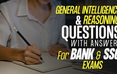 Reasoning Questions For Bank & SSC Exams