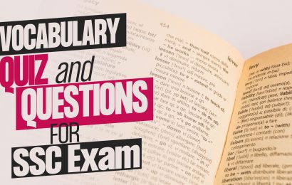 Vocabulary quiz for SSC Exam